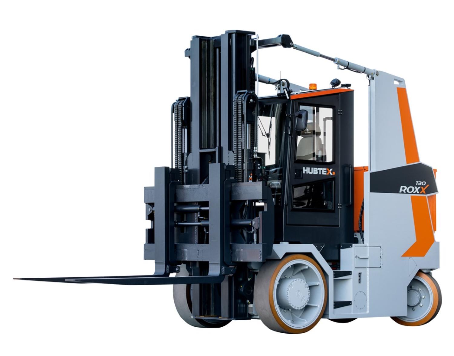 HUBTEX ROXX vorkheftruck met cabine en vorken voor zware lasten